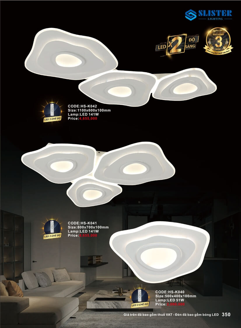 Catalogue đèn trang trí Slister Lighting