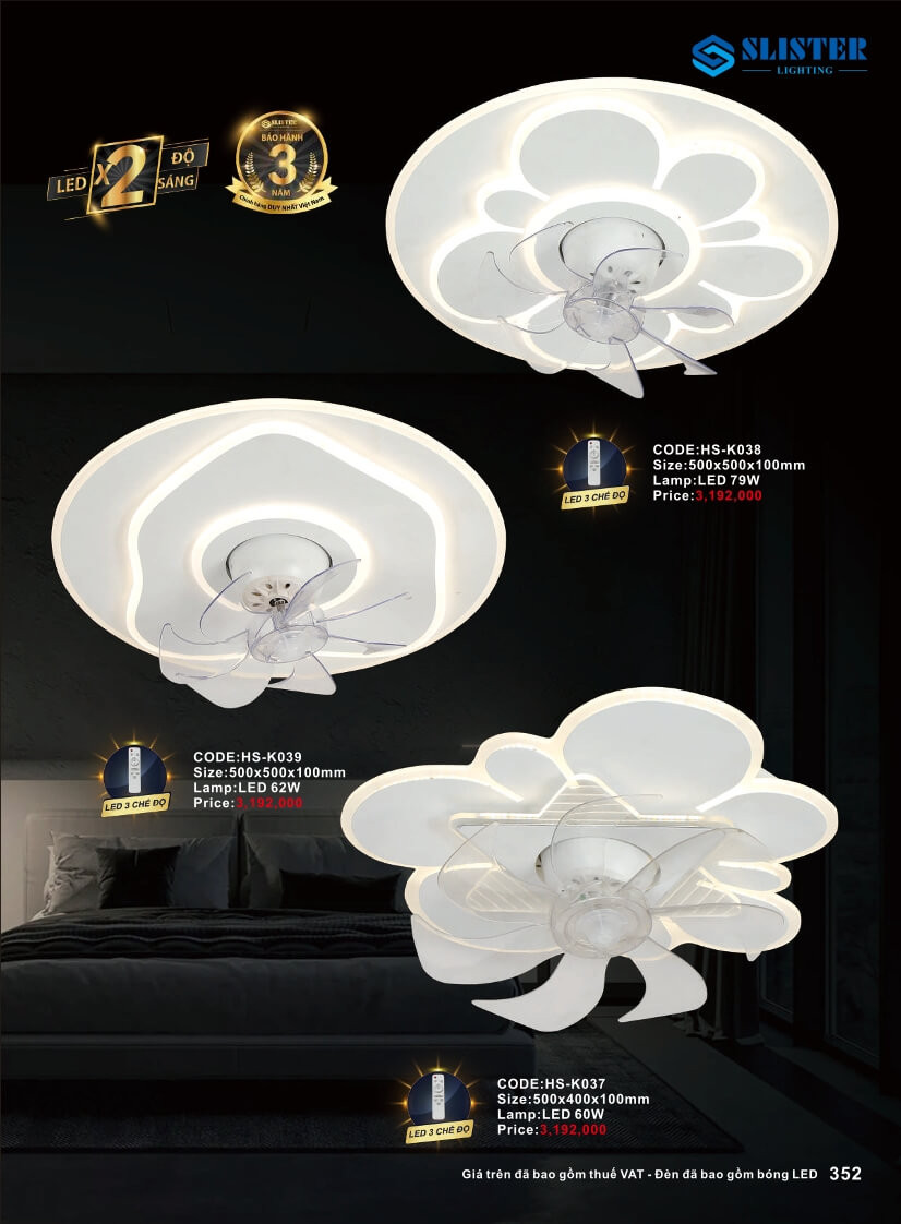 Catalogue đèn trang trí Slister Lighting