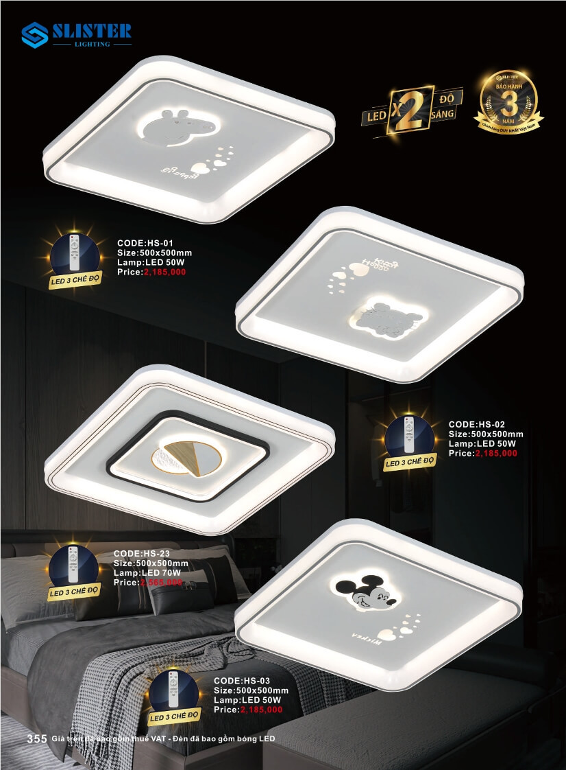 Catalogue đèn trang trí Slister Lighting