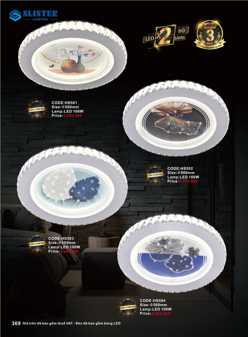 Catalogue đèn trang trí Slister Lighting