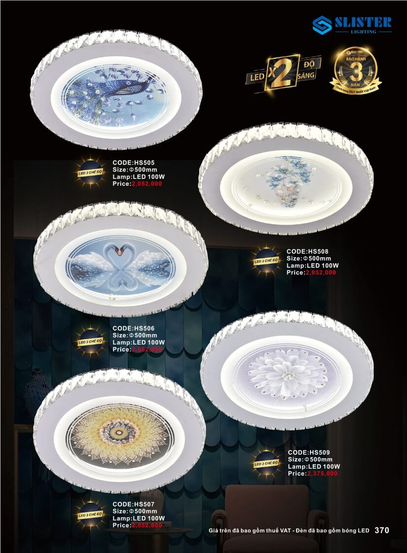 Catalogue đèn trang trí Slister Lighting