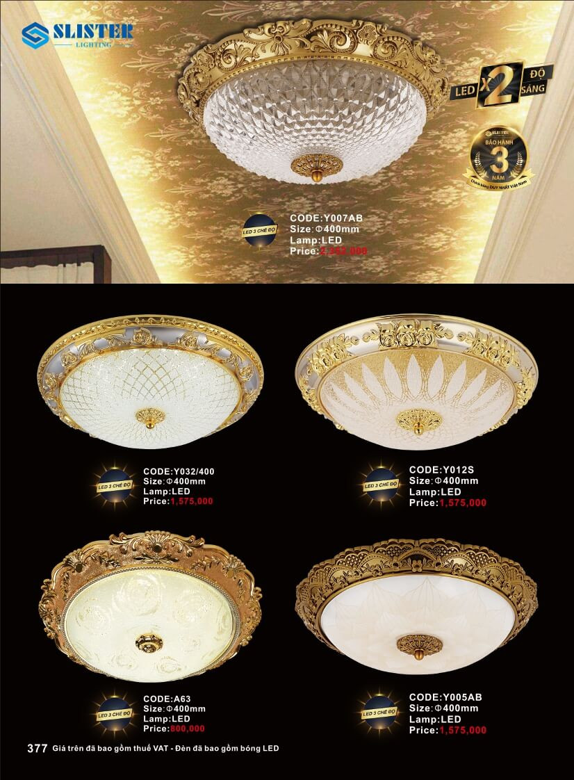 Catalogue đèn trang trí Slister Lighting