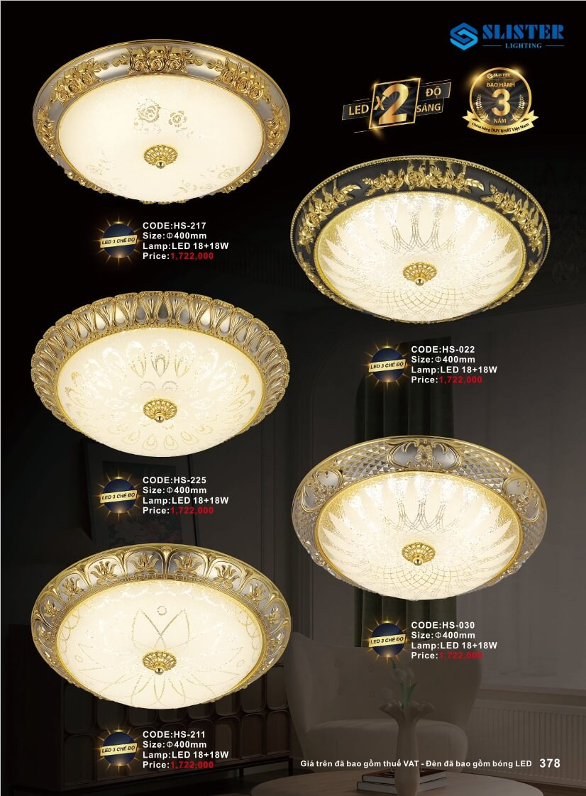 Catalogue đèn trang trí Slister Lighting