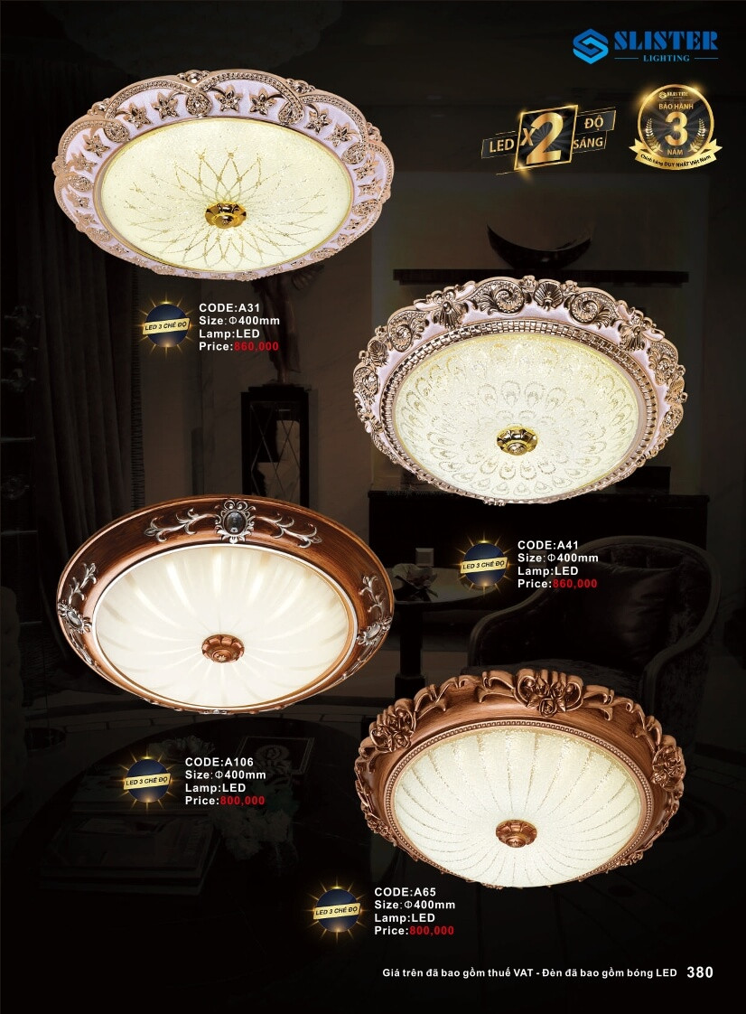 Catalogue đèn trang trí Slister Lighting