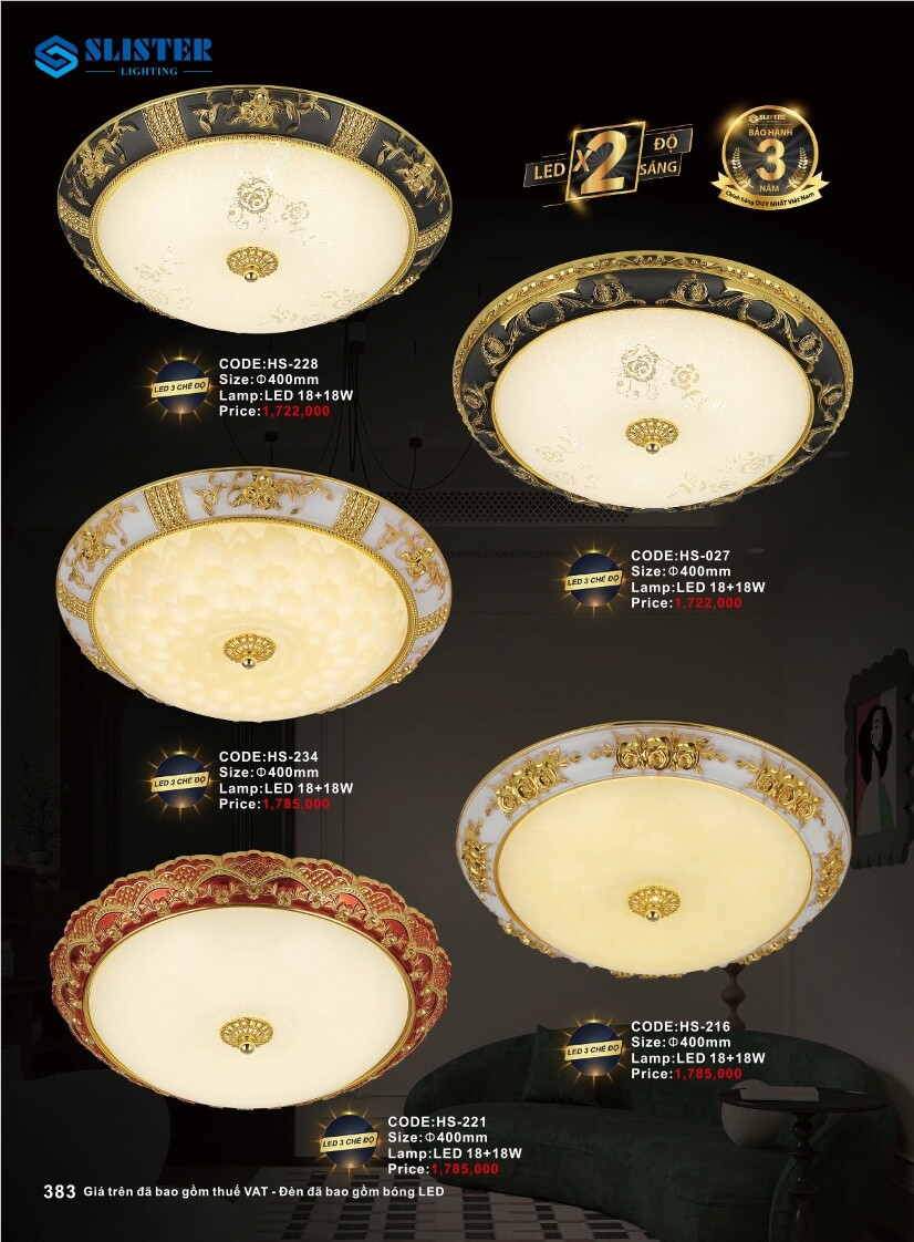 Catalogue đèn trang trí Slister Lighting