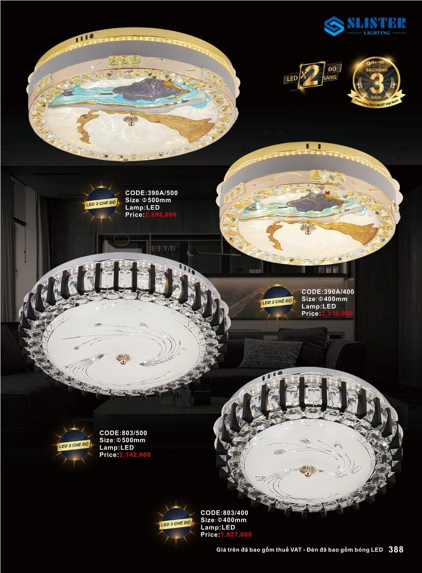 Catalogue đèn trang trí Slister Lighting