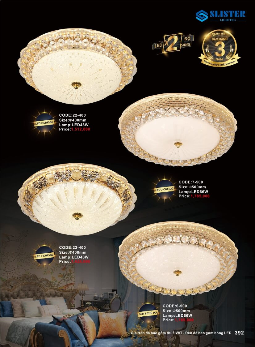 Catalogue đèn trang trí Slister Lighting