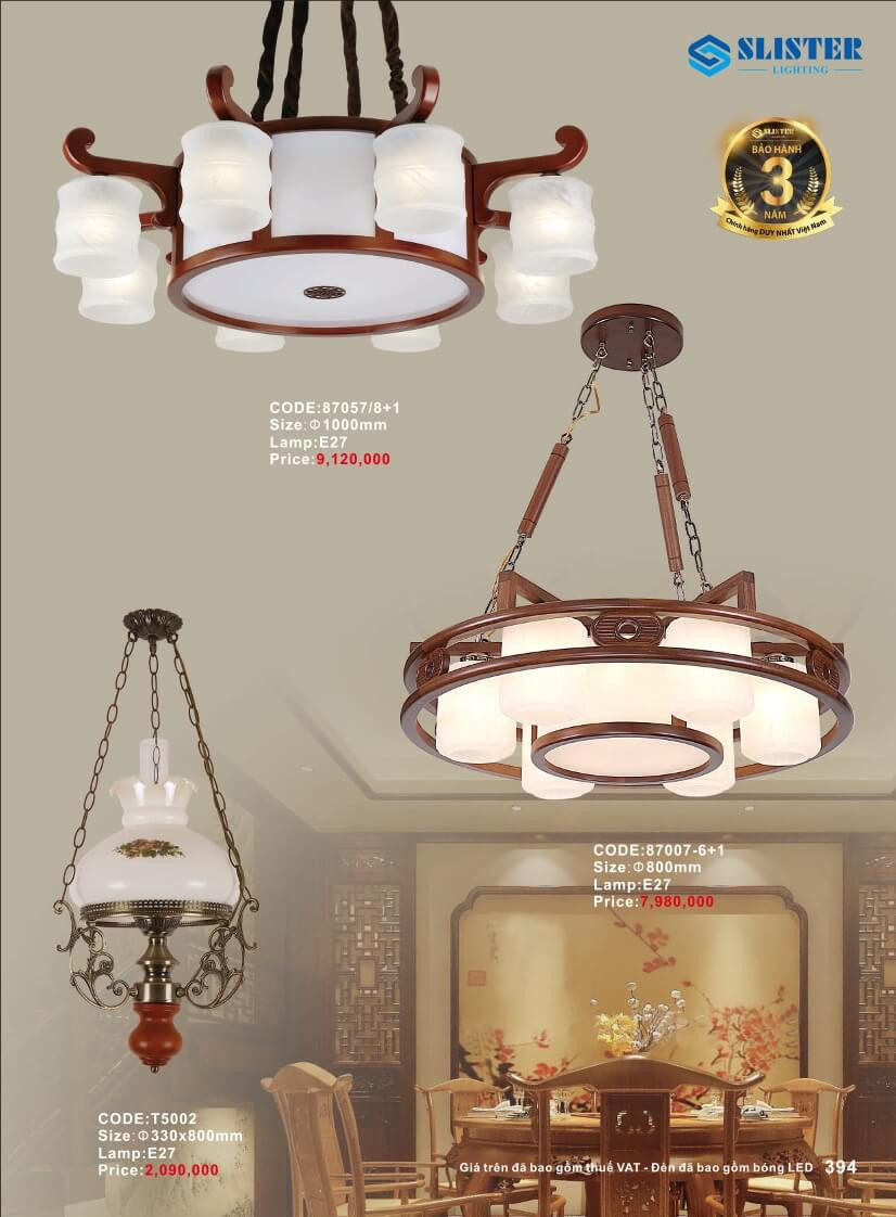 Catalogue đèn trang trí Slister Lighting