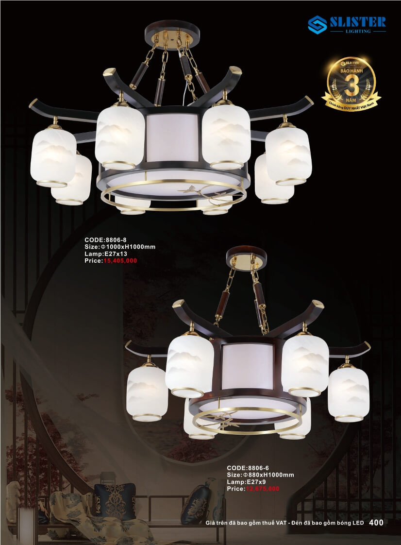 Catalogue đèn trang trí Slister Lighting