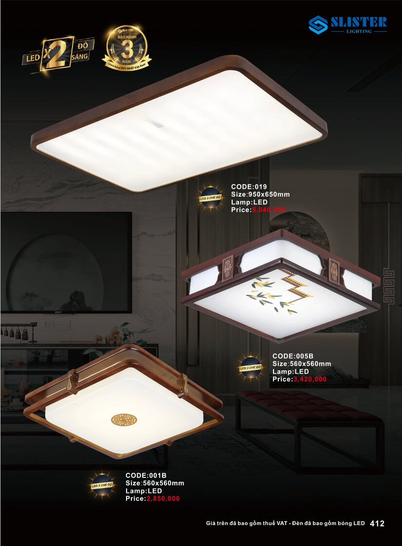 Catalogue đèn trang trí Slister Lighting