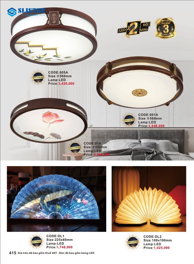 Catalogue đèn trang trí Slister Lighting