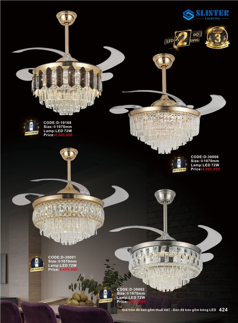 Catalogue đèn trang trí Slister Lighting