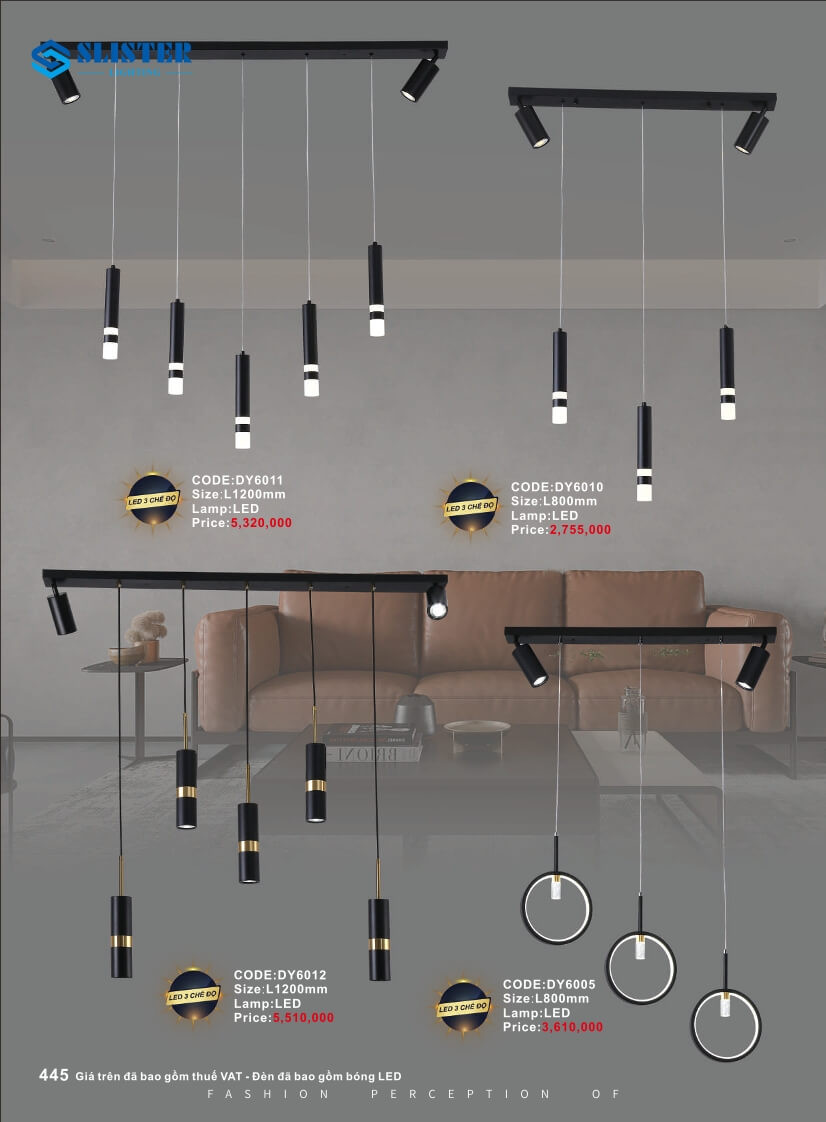 Catalogue đèn trang trí Slister Lighting