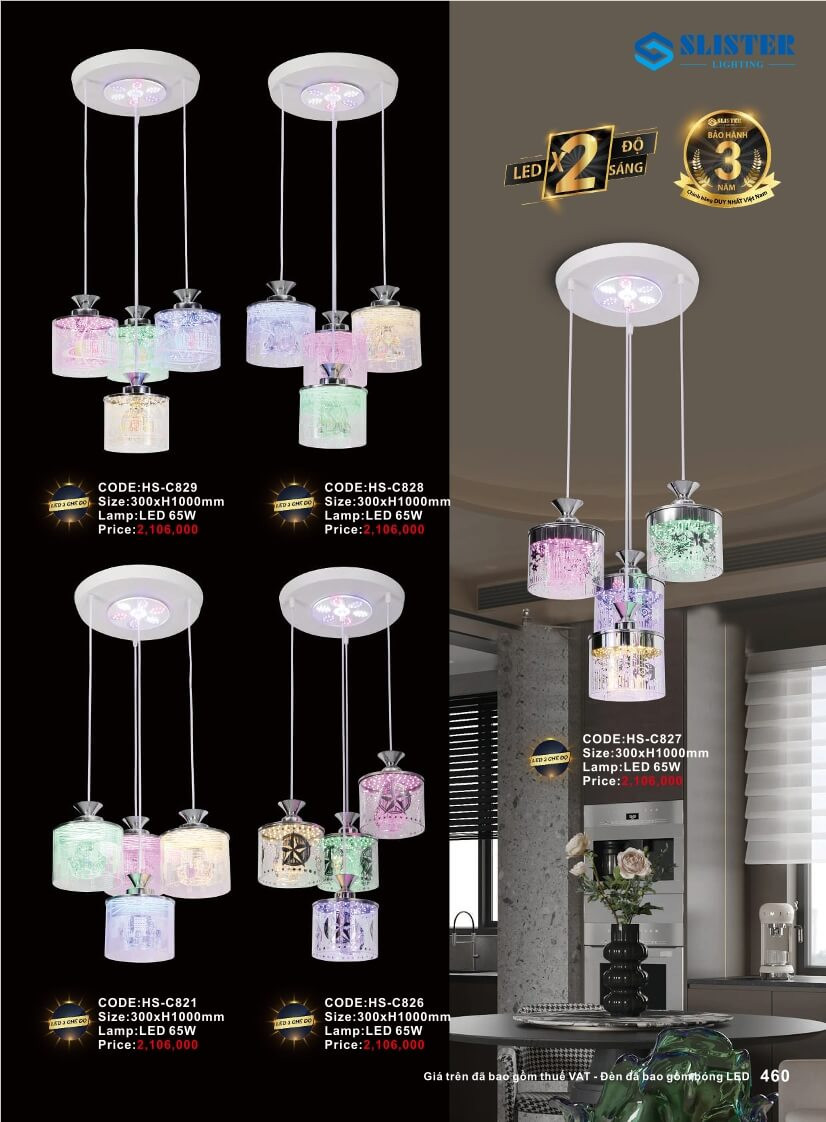 Catalogue đèn trang trí Slister Lighting