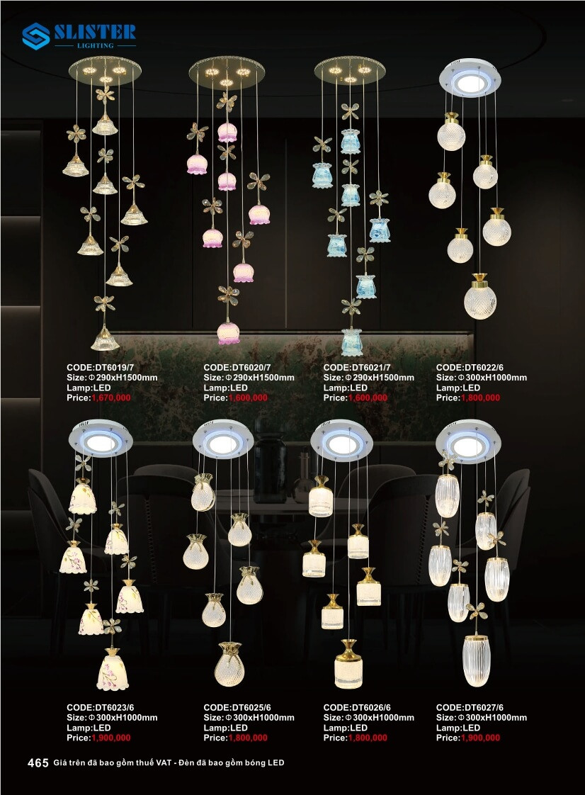 Catalogue đèn trang trí Slister Lighting