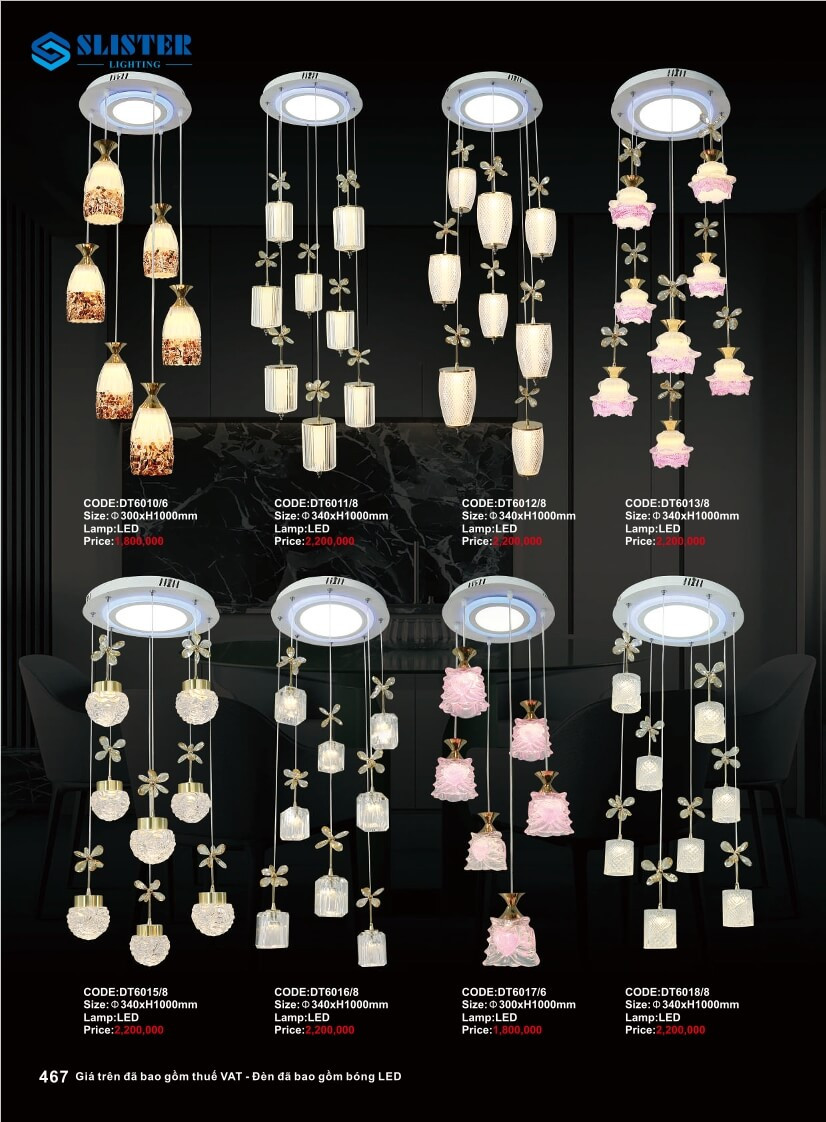 Catalogue đèn trang trí Slister Lighting