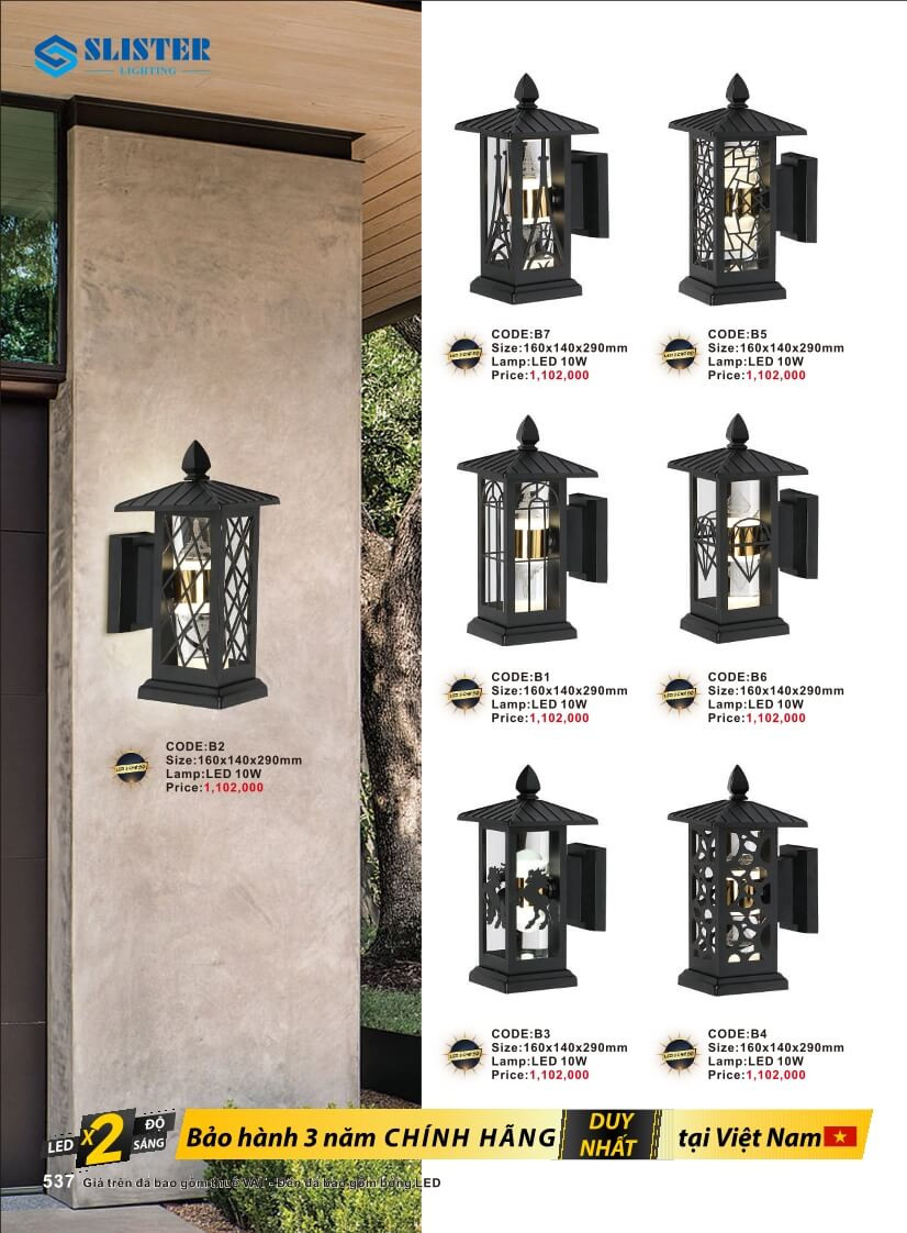 Catalogue đèn trang trí Slister Lighting