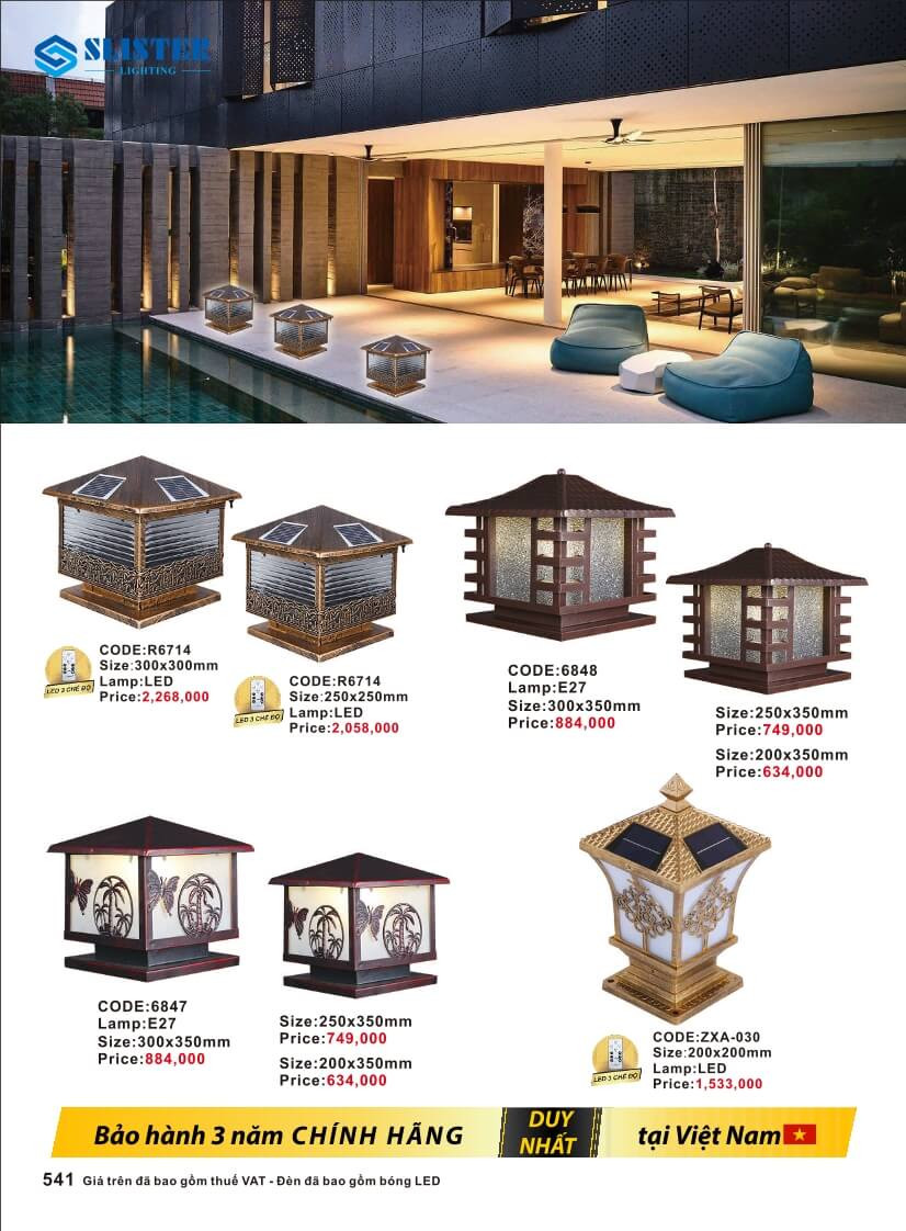 Catalogue đèn trang trí Slister Lighting