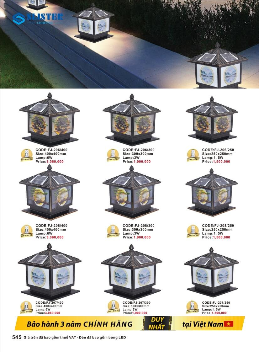 Catalogue đèn trang trí Slister Lighting