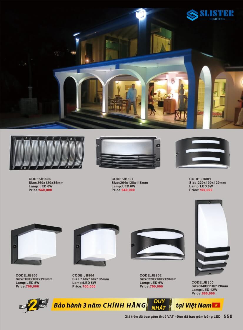 Catalogue đèn trang trí Slister Lighting