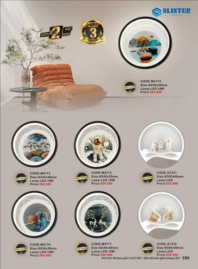 Catalogue đèn trang trí Slister Lighting