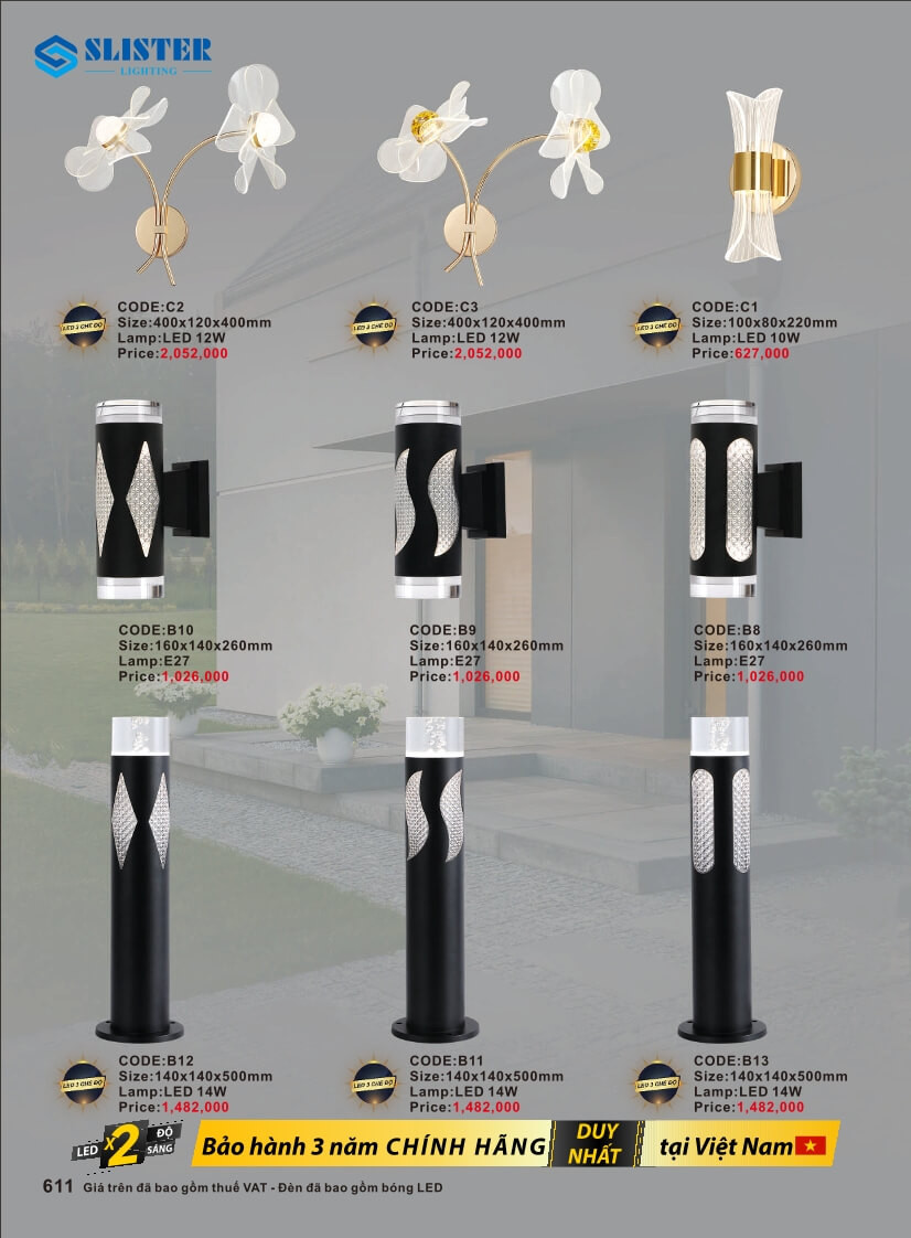 Catalogue đèn trang trí Slister Lighting