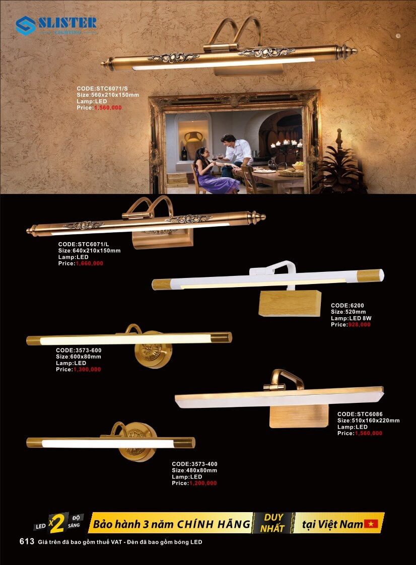 Catalogue đèn trang trí Slister Lighting