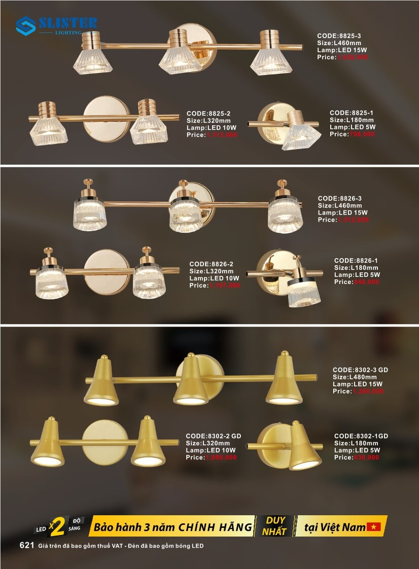 Catalogue đèn trang trí Slister Lighting