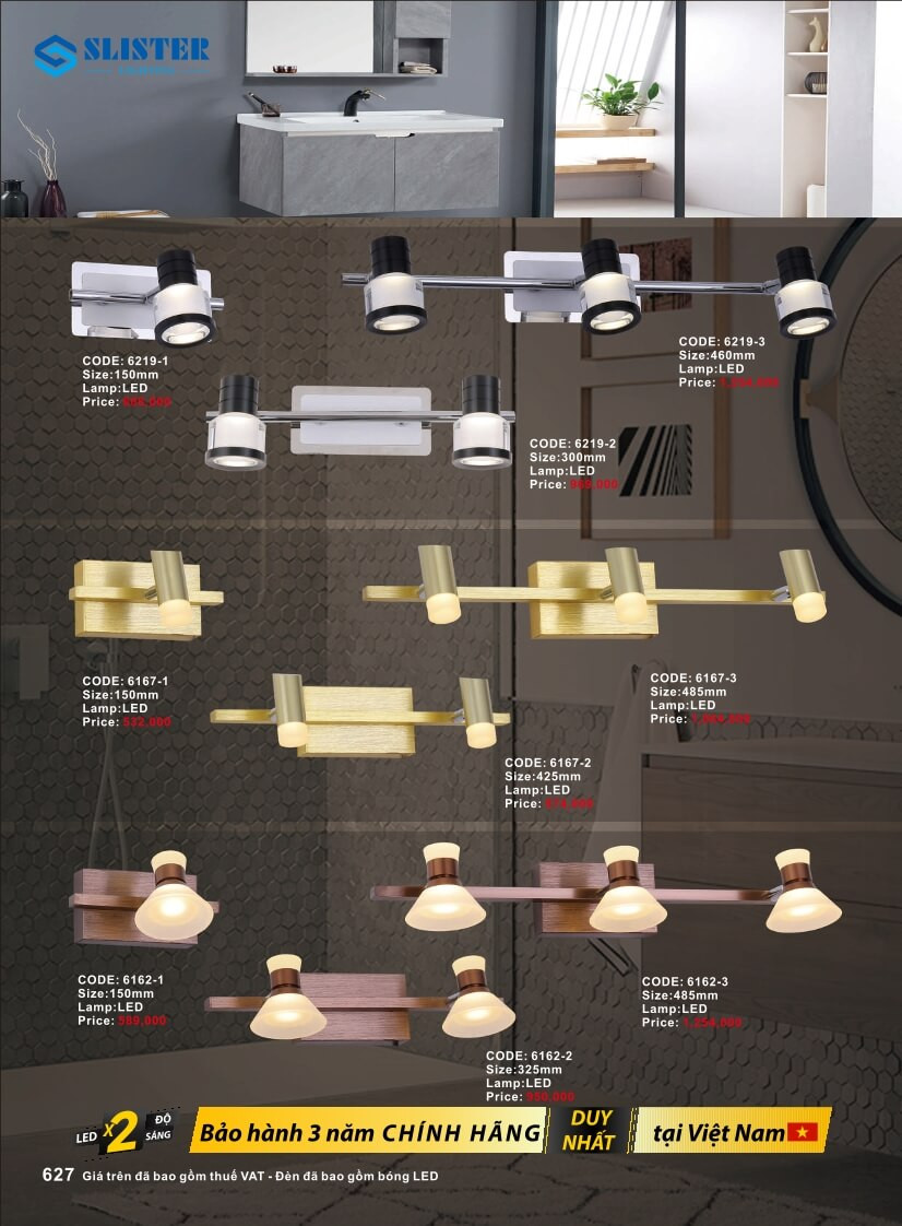 Catalogue đèn trang trí Slister Lighting