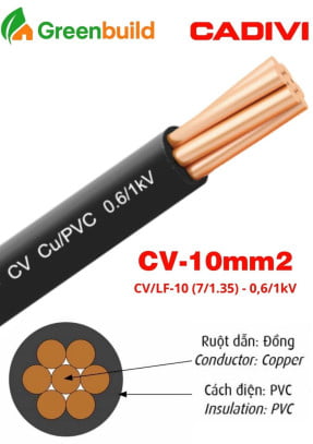 Dây cáp điện Cadivi CV-10