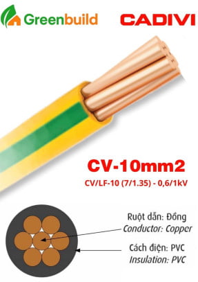 Dây cáp điện Cadivi CV-10 (E)