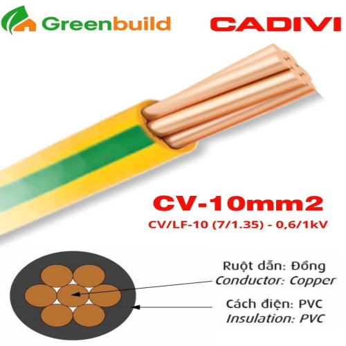 Dây cáp điện Cadivi CV-10 (E)