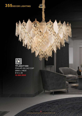 Đèn thả pha lê 355 Decor TPL8863T1000