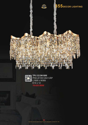 Đèn thả pha lê 355 Decor TPL1213N1000