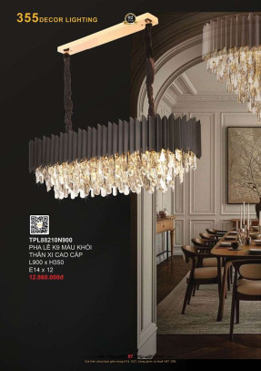 Đèn thả pha lê 355 Decor TPL88210N900