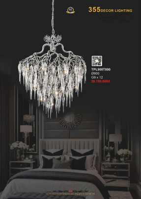 Đèn thả pha lê 355 Decor TPL908T800