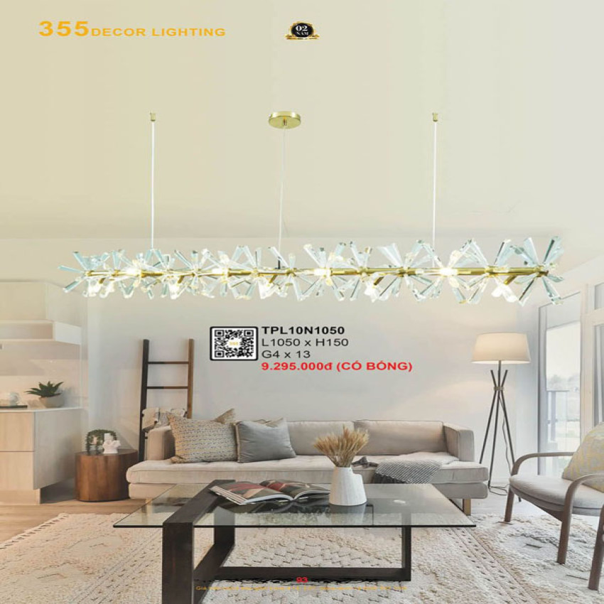 Đèn thả pha lê 355 Decor TPL10N1050