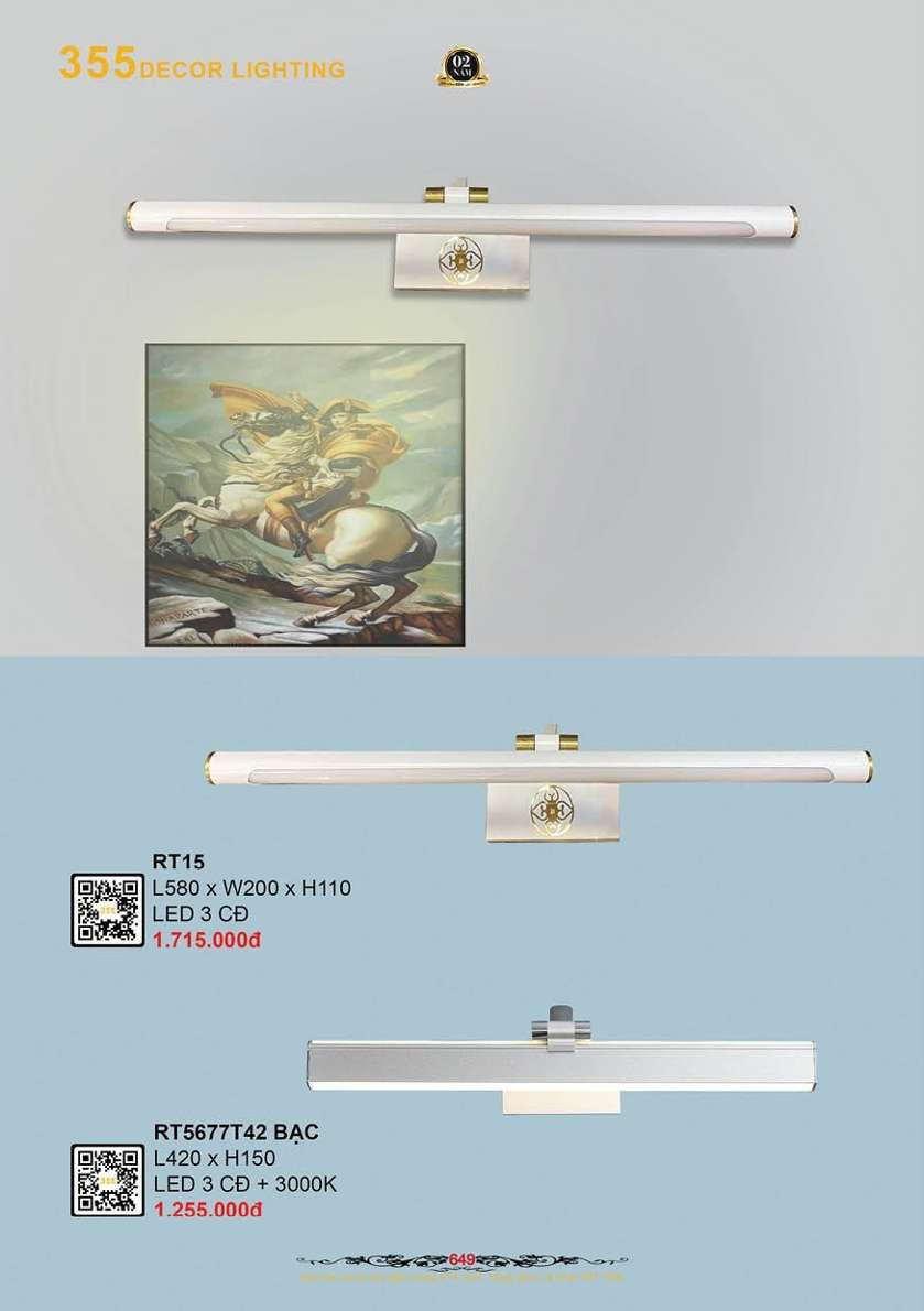Đèn rọi tranh 355 Decor RT15, RT5677T42