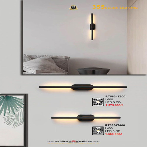 Đèn rọi tranh 355 Decor RTA5834T400, RTA5834T600