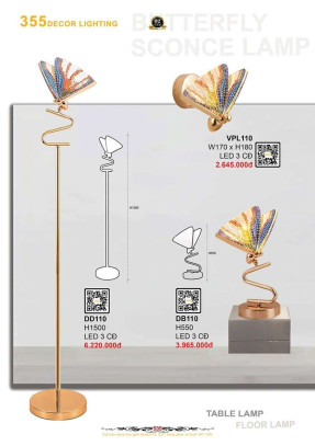 Đèn bàn 355 Decor VPL110, DB110, DD110