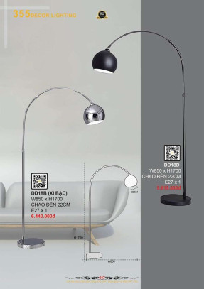 Đèn đứng 355 Decor DD18B, DD18D