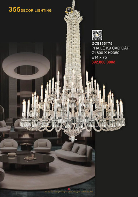 Đèn chùm 355 Decor DC8155T75