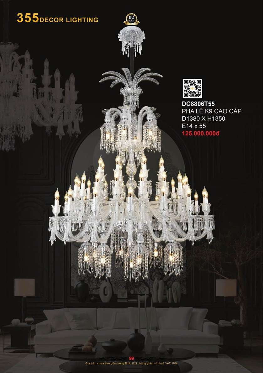 Đèn chùm 355 Decor DC8806T55