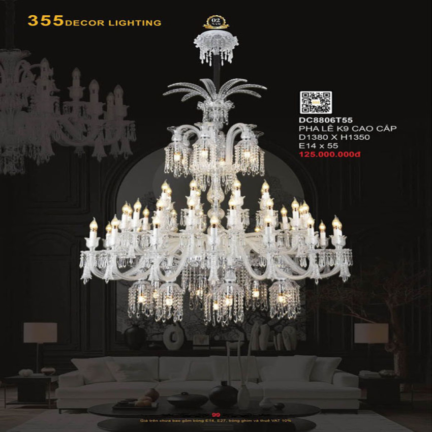 Đèn chùm 355 Decor DC8806T55