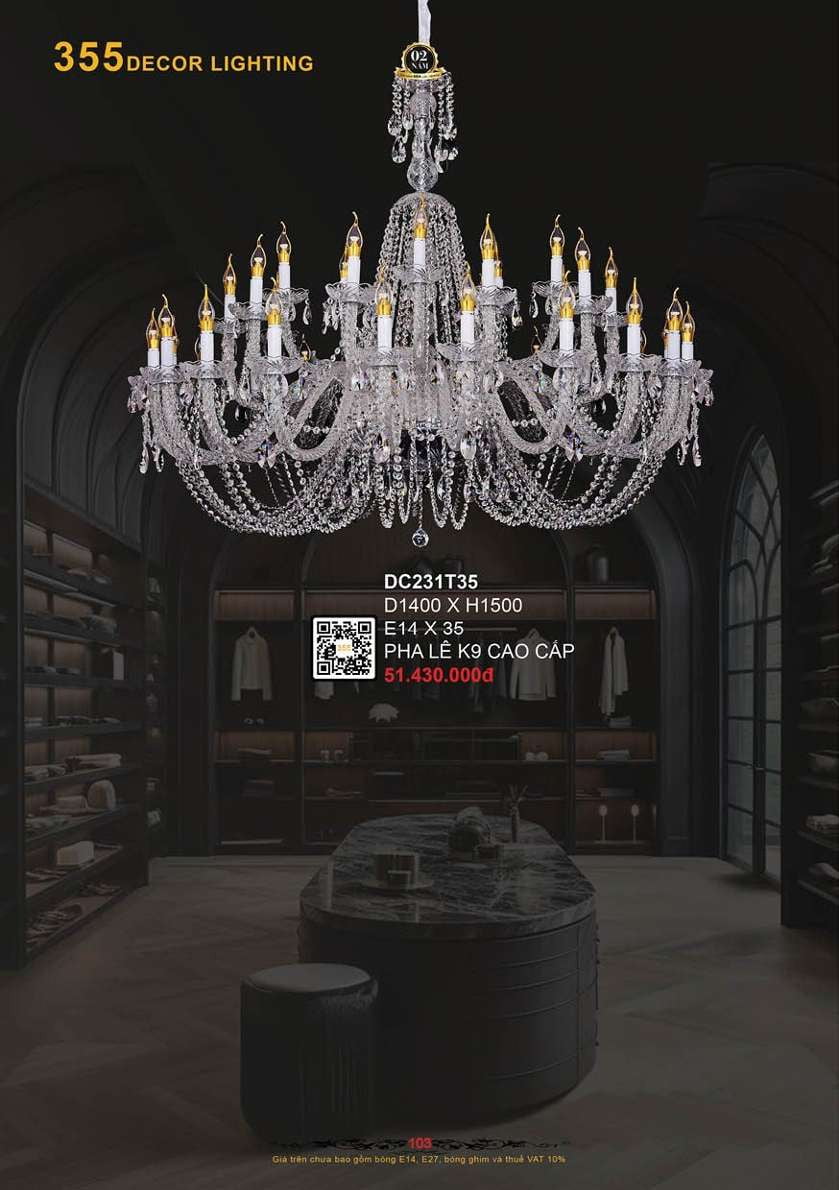 Đèn chùm 355 Decor DC231T35