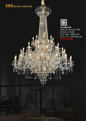 Đèn chùm 355 Decor DC8860T48