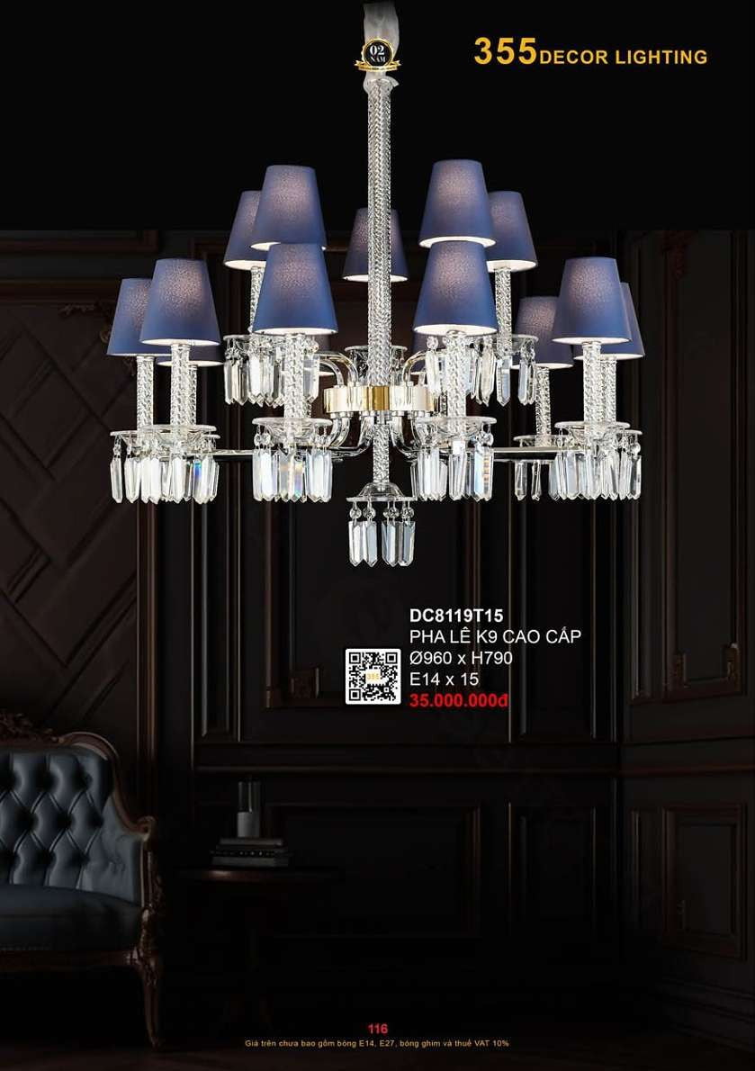 Đèn chùm 355 Decor DC8119T15