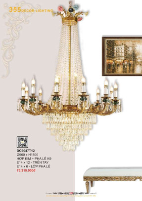 Đèn chùm 355 Decor DC9047T12