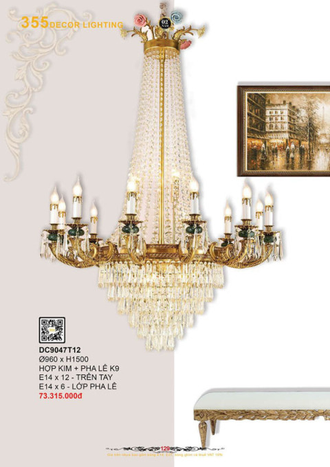 Đèn chùm 355 Decor DC9047T12