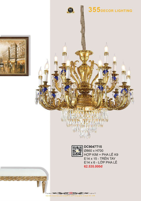 Đèn chùm 355 Decor DC9047T15